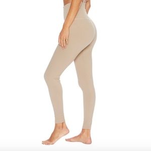 Beach Riot Ayla Ribbed Tan Leggings